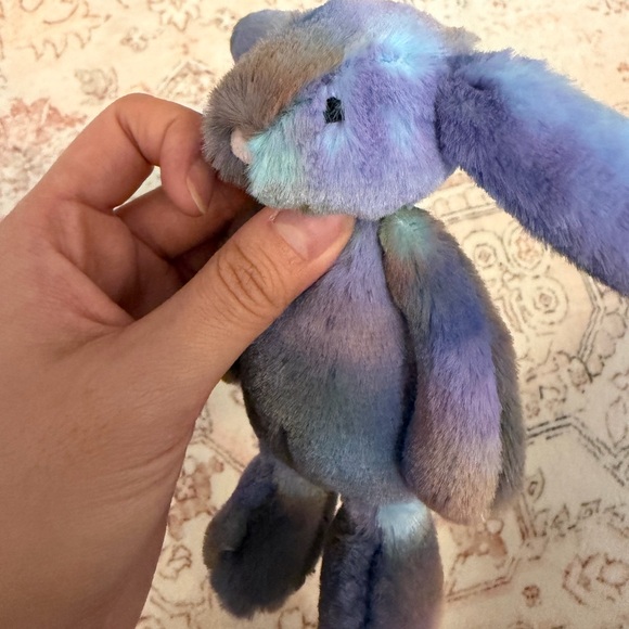 Jellycat Korea Exclusive Zedihop Luxe Bunny Multicolor Space Plush bag charm - Picture 3 of 6